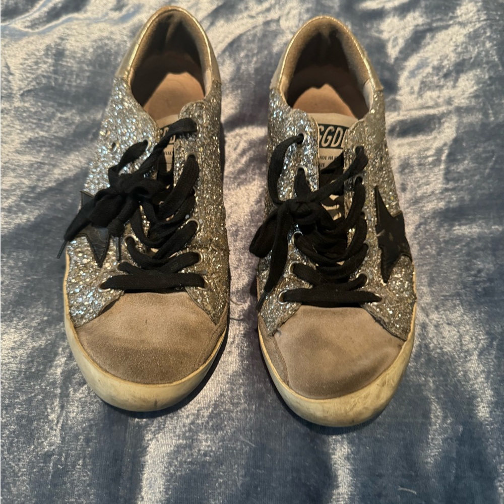 Golden Goose silver sneakers